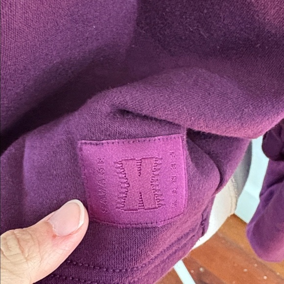Savage X Fenty Purple Cropped Hoodie Sweatshirt size 1X - Picture 2 of 5